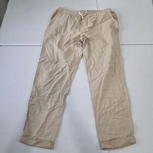 Marine Layer Pants Mens XL Beige Jogger Elastic Waist Cotton Stretch Casual